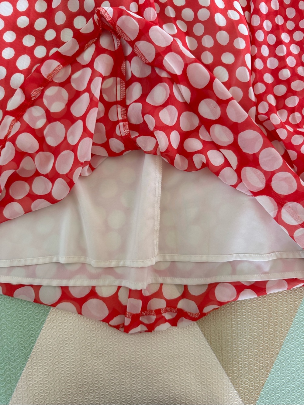 Trina Turk Orange Polka Dot Sleeveless Midi Dress Size 10 - Picture 8 of 9